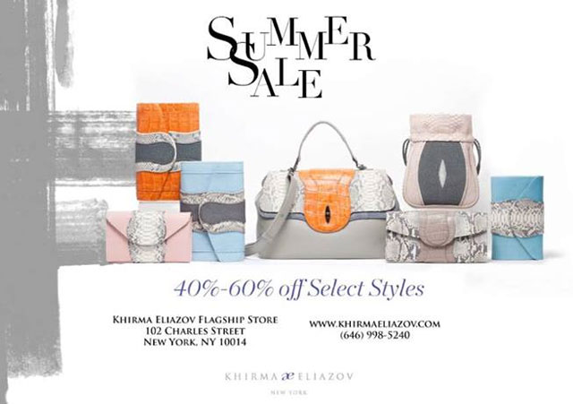 Khirma Eliazov Summer Sale