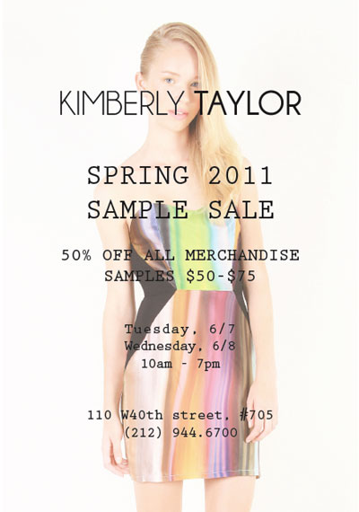 Kimberly Taylor Spring Sample Sale