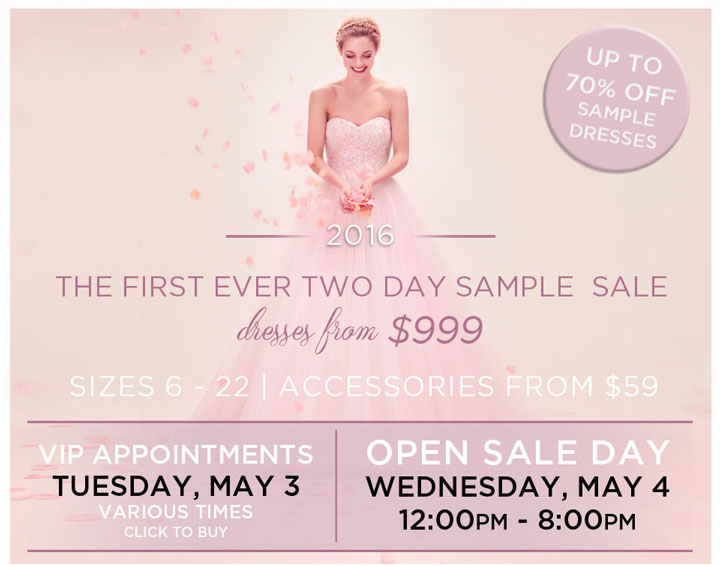 Kleinfeld Bridal Sample Sale