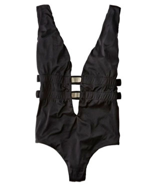 Black cut out swim suit: $124 (orig. $494)