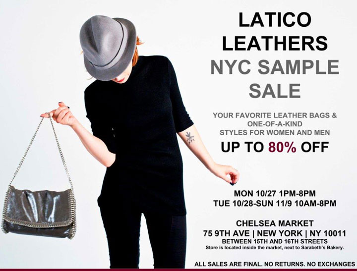 Latico Leathers Sample Sale