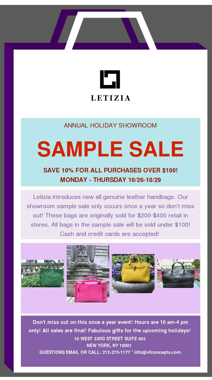 Letizia Sample Sale