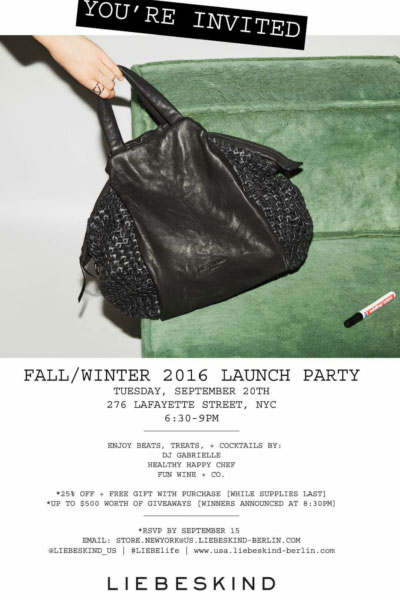 Liebeskind Fall/Winter 2016 Launch Party