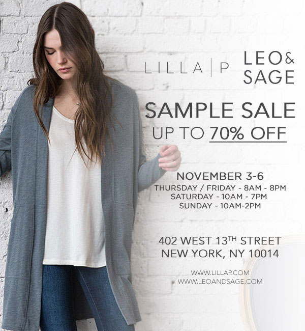 Lilla P and Leo & Sage Sample Sale