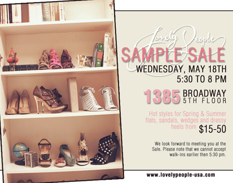 Lovely People Shoes Sample Sale