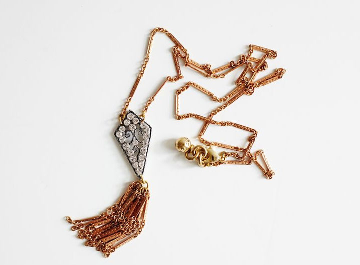 Lulu Frost deco scroll necklace: $93 (orig. $215)