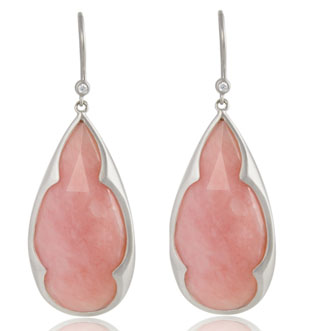 Lyndsay Caleo Pink Opal Teardrop Earrings: $359 (orig. $598)