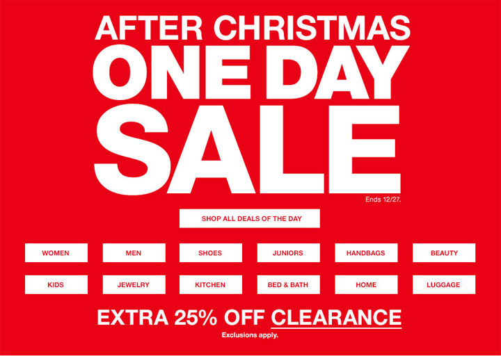 Macy's After-Christmas Sale