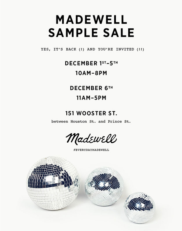  Madewell Sample Sale