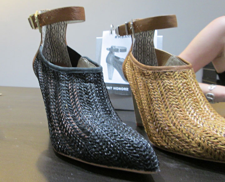 Perforated leather styles including Saint-Honore Booties