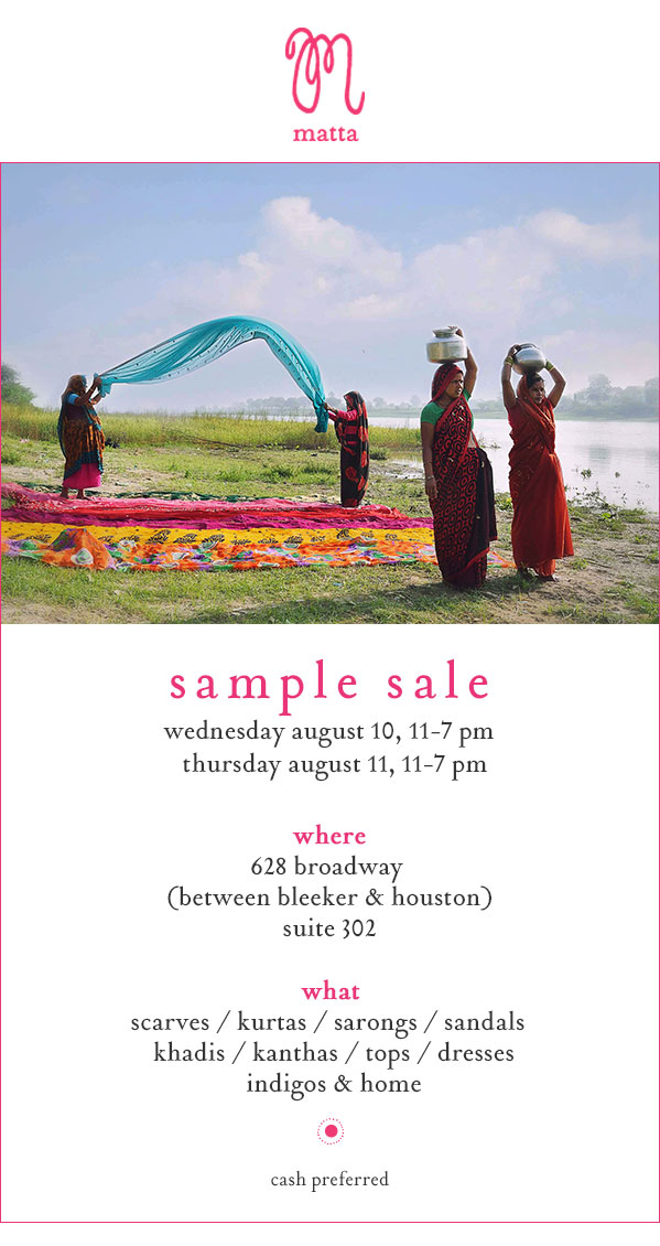 Matta Sample Sale