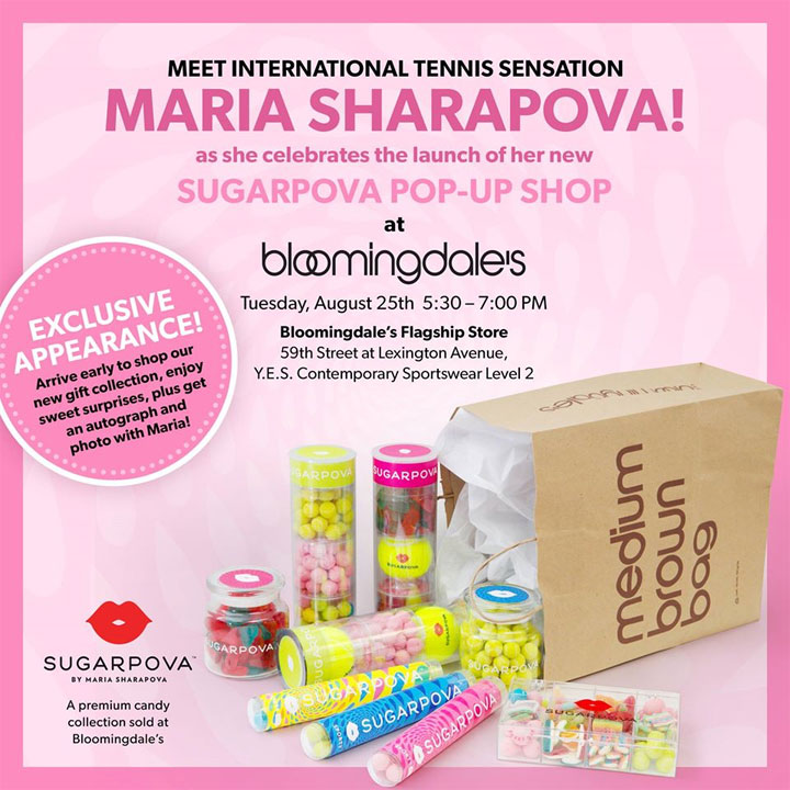 Meet Maria Sharapova at Sugarpova's New Pop-Up Shop