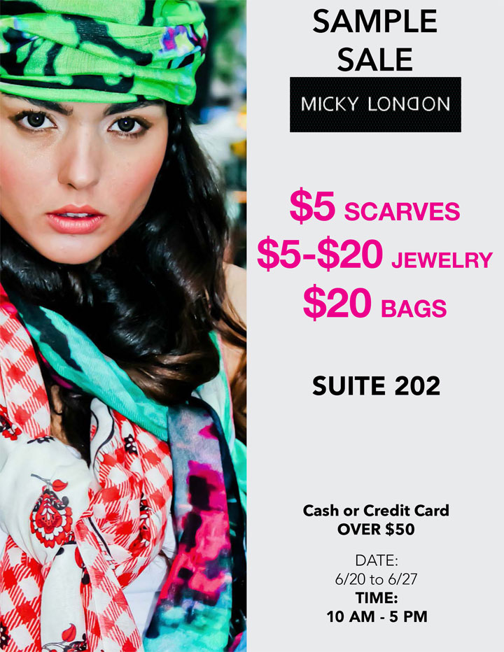 Micky London Sample Sale