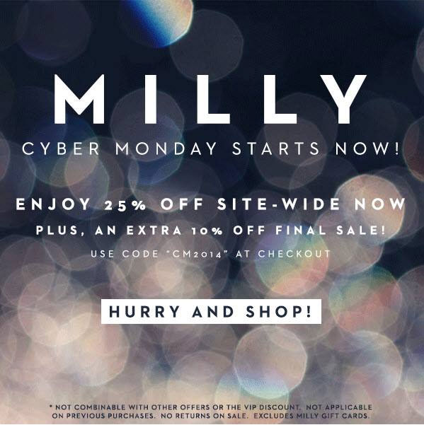 Milly Cyber Monday Sale