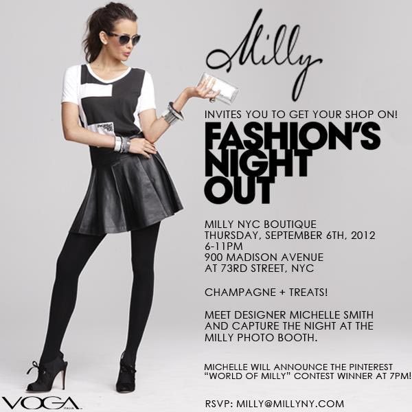 Milly Fashion's Night Out Event