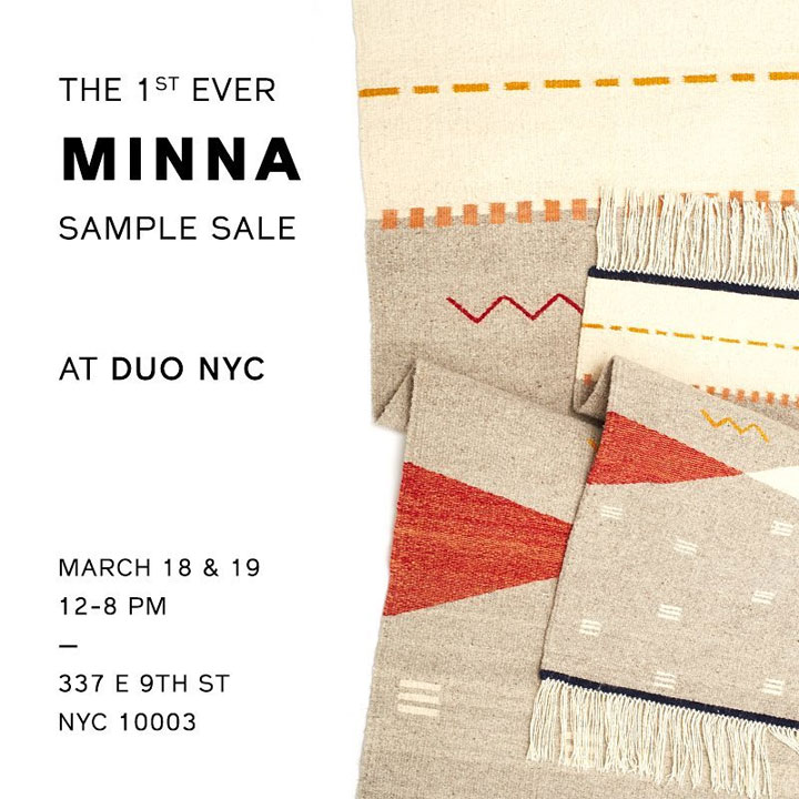 Minna + Duo Sample Sale