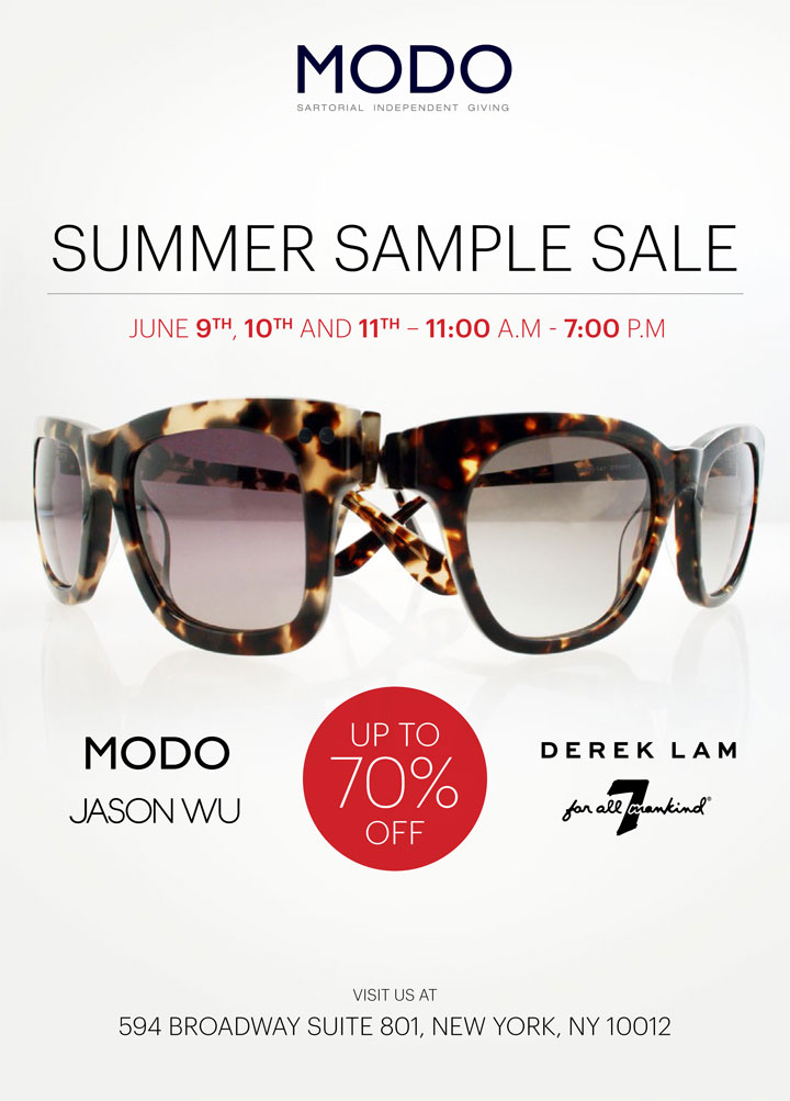 Modo Eyewear Sample Sale