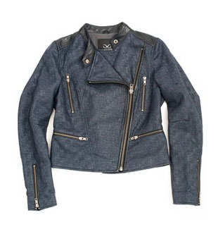 Knit-Leather Moto Jacket: $100 (orig. $725)