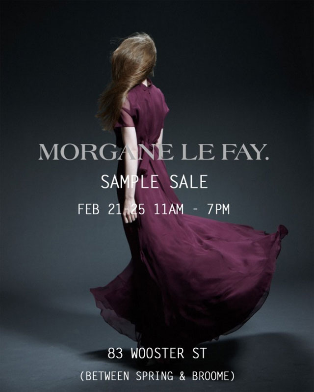 Morgane Le Fay Sample Sale