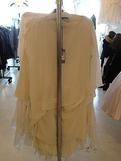 Cotton Viole Dress in Ivory ($200, orig. $640)