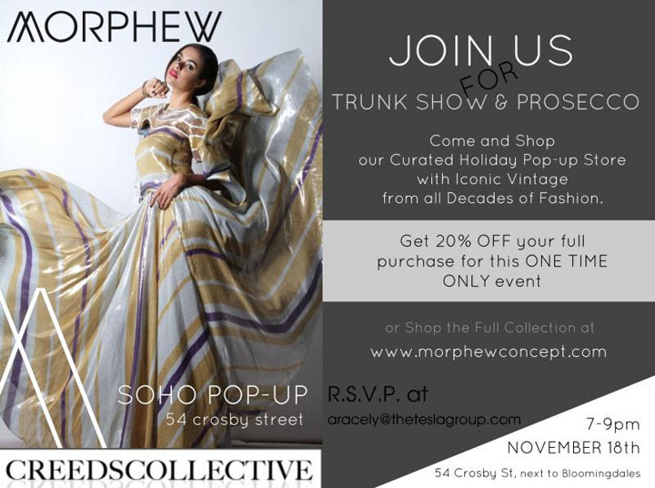 Morphew Trunk Show & Prosecco Event