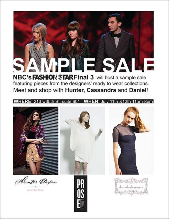 NBC's Fashion Star Sample Sale