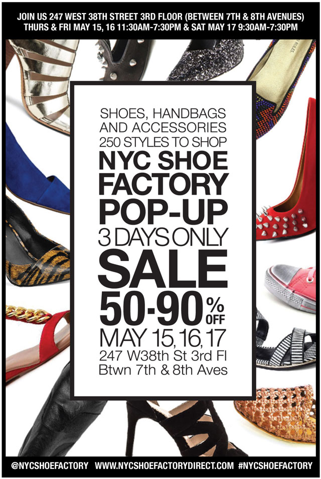 NYC Shoe Factory Pop-up Sale