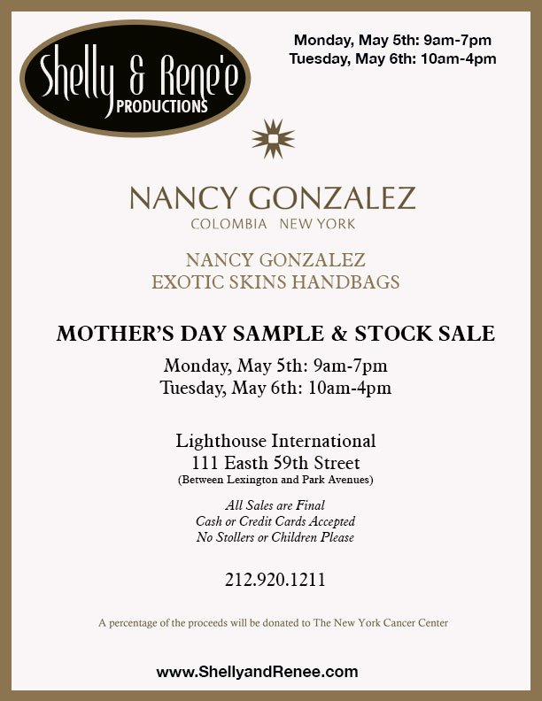 Nancy Gonzalez Sample Sale
