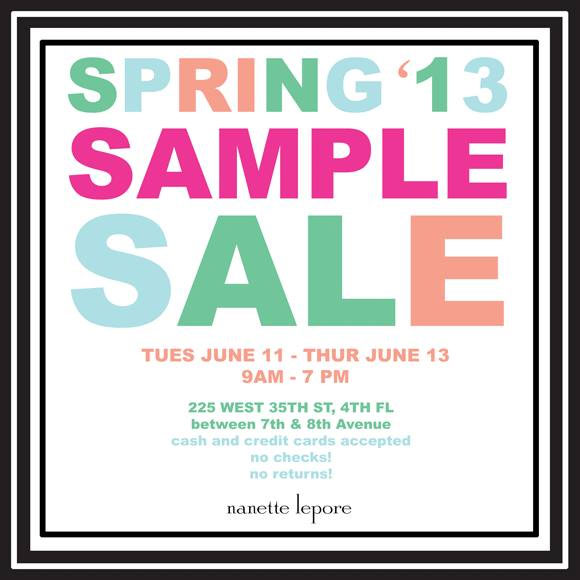 Nanette Lepore Spring 2013 Sample Sale