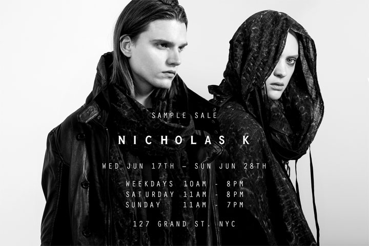 Nicholas K Sample Sale