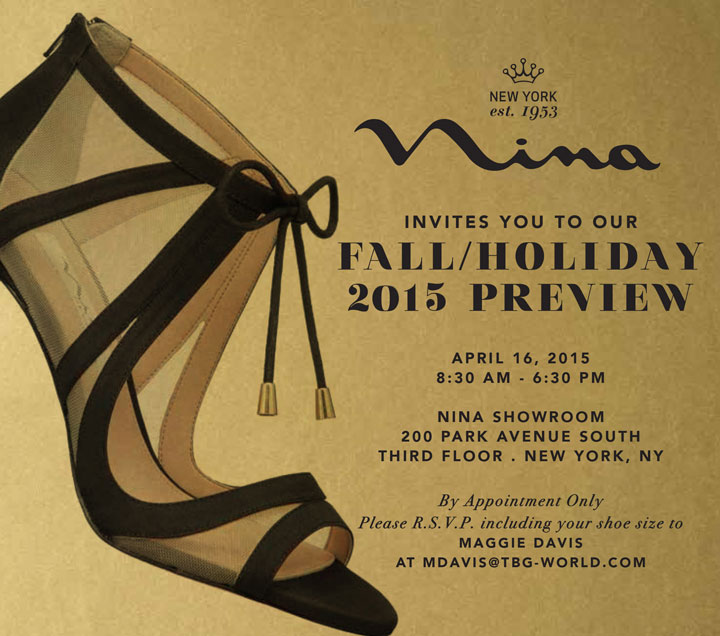 Nina Shoes Fall/Holiday 2015 Preview Event