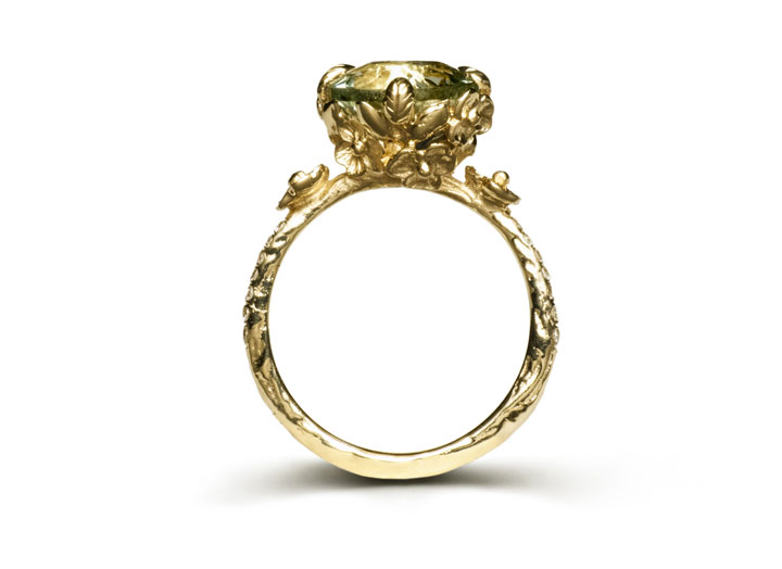 Desiree Ring in 14k with green amethyst: $750 (orig. $1,651)