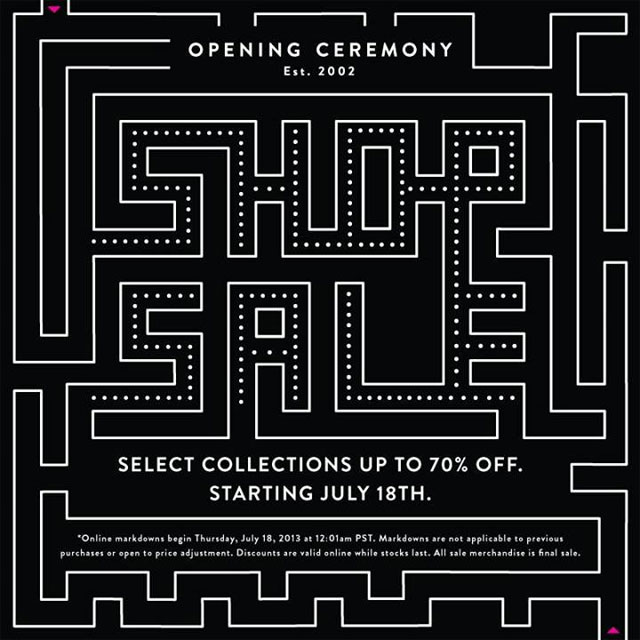 Opening Ceremony End-of-season Sale