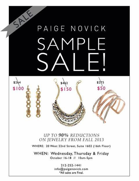 Paige Novick Sample Sale