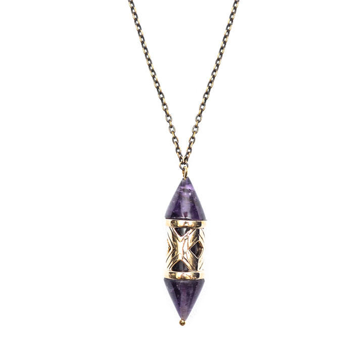 Pamela Love Stone Cutout Necklace: $100 (orig. $425)