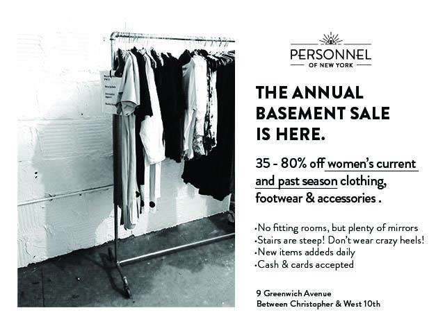 Personnel of New York Basement Sale