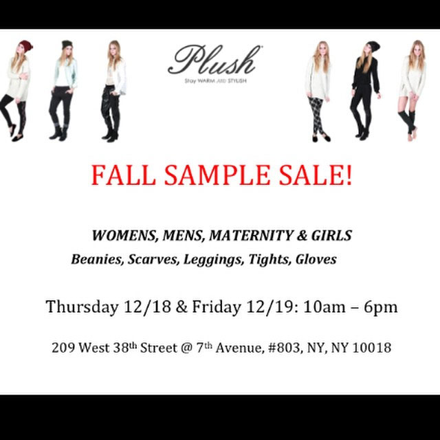 Plush Fall Sample Sale