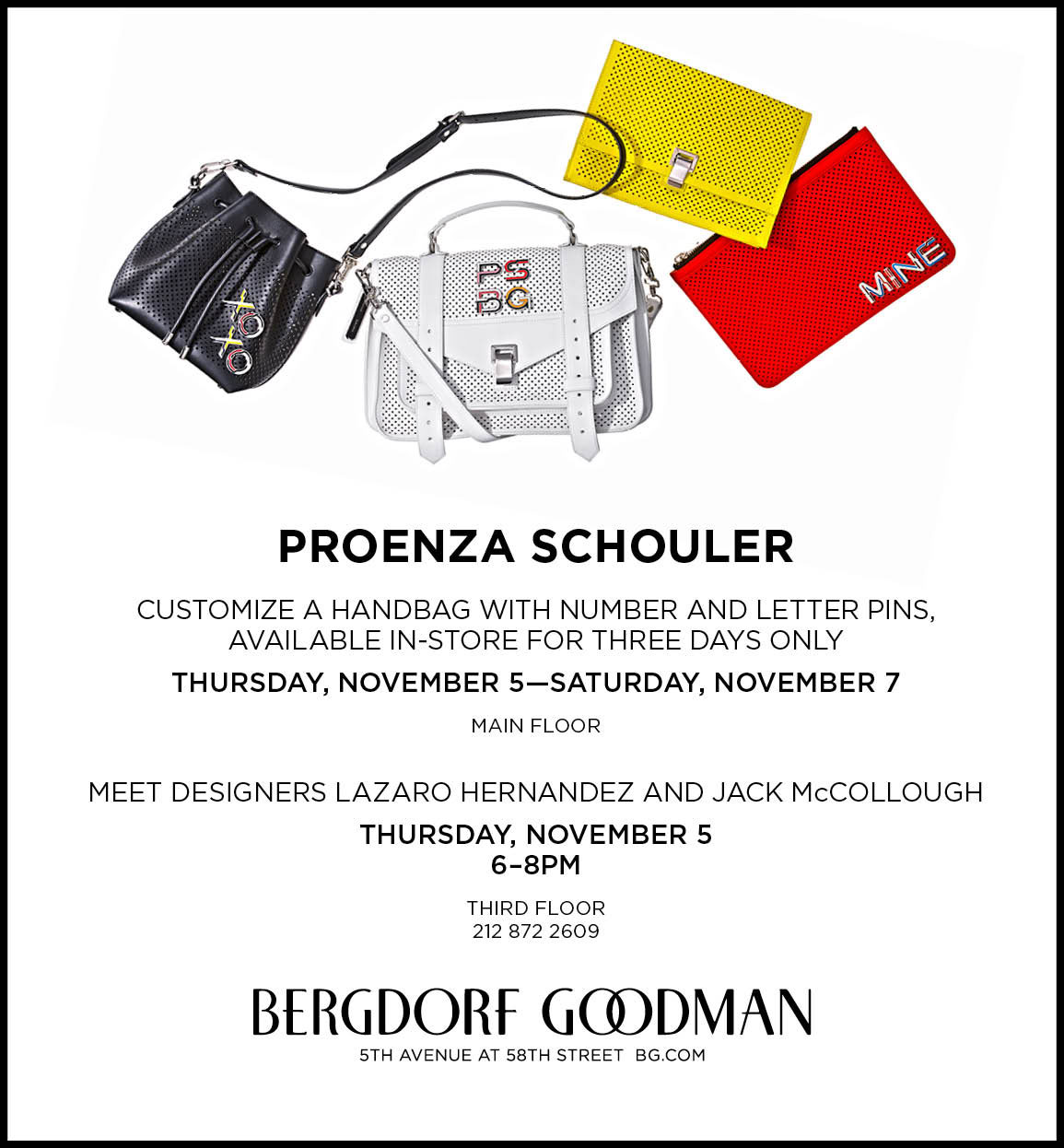 Proenza Schouler Handbag Customization Event