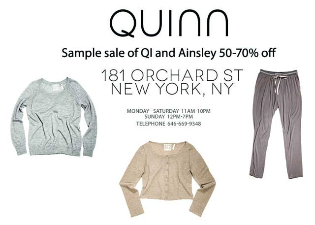 Qi & Ainsley Sample Sale