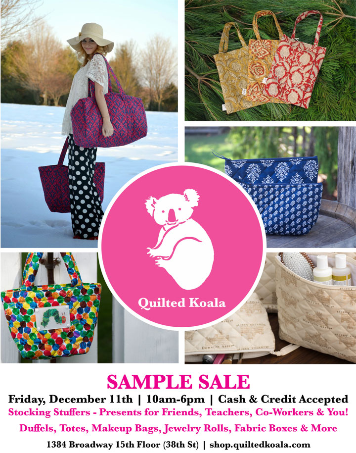 Quilted Koala Holiday Sample Sale