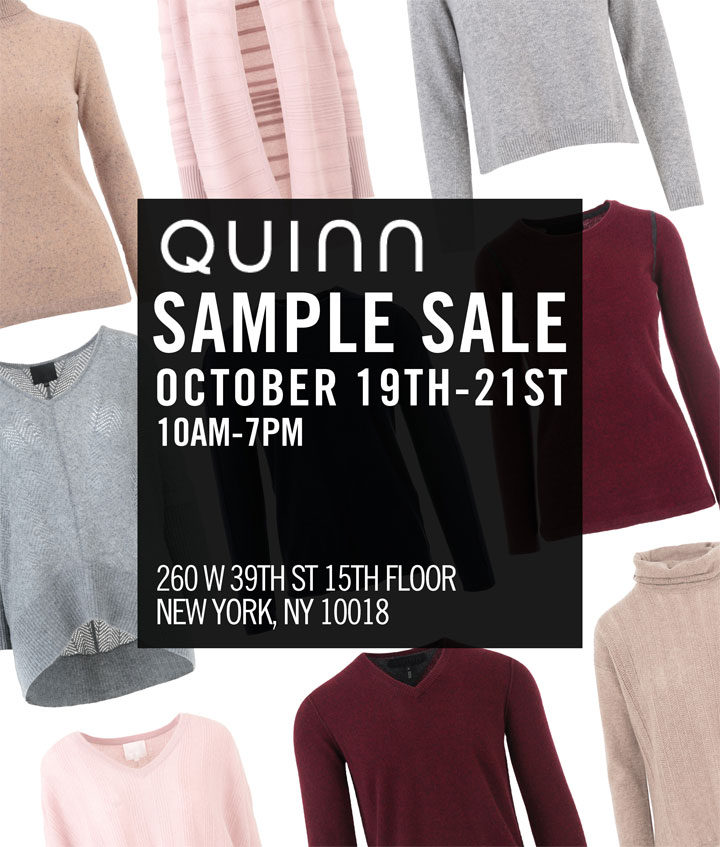 Quinn Fall Sample Sale