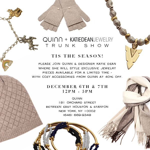 Quinn + Katie Dean Jewelry Trunk Show