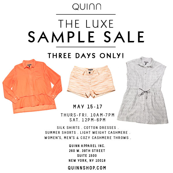 Quinn Sample Sale