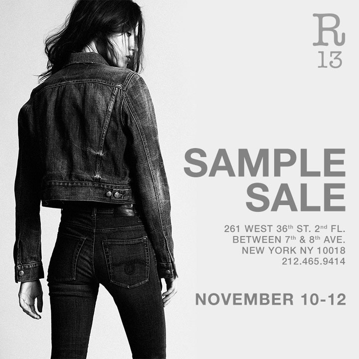 R13 Sample Sale