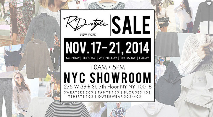 RD Style Fall 2014 Sample Sale