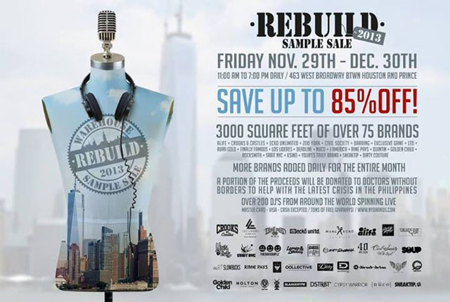 REBUILD 2013 Warehouse Sample Sale