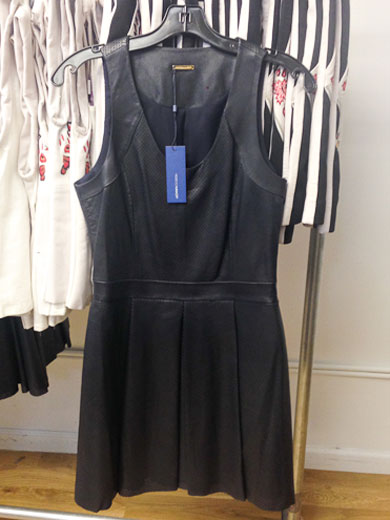 Leather fit-and-flare dresses for $400