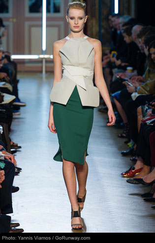 Nearly every single designer showcased at least once pencil skirt on the runway, including Oscar de la Renta, Prada and Alexander McQueen.