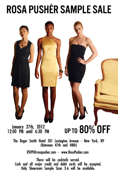 Rosa Pusher Sample Sale