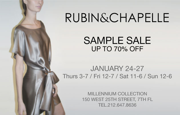 Rubin & Chapelle + Millennium Collection Sample Sale